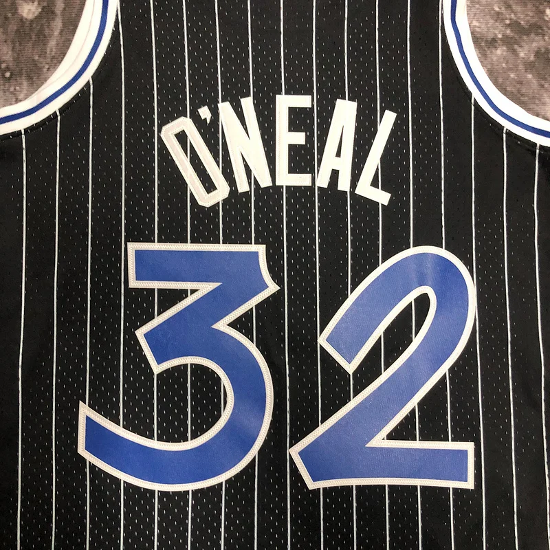 1994 1995 Mitchell Ness Hot Print Retro Orlando Magic Basketball Jersey Black #32 ONEAL