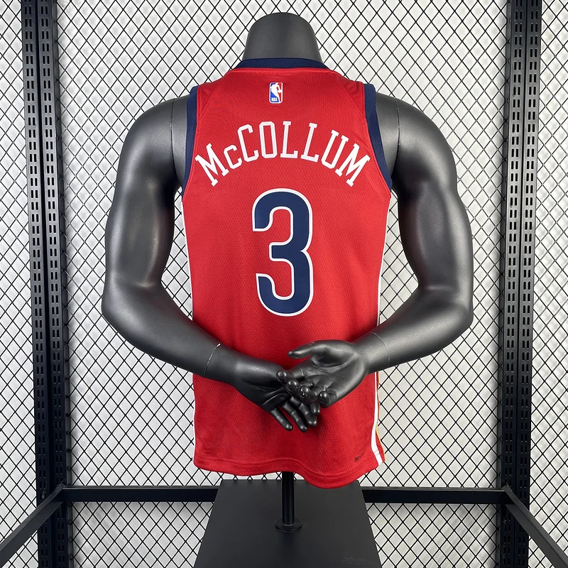 2024 New Orleans Pelicans Basketball jersey   trapeze  limited #3  McCOLLUM