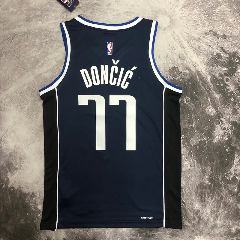 2023 Season NBA Dallas Mavericks basketball jersey Jordan limited #77 DONCIC