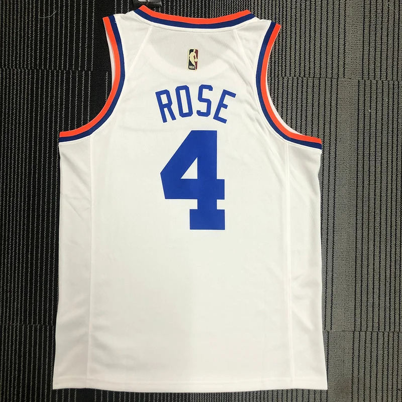 75th anniversary New York Knicks Basketball Jersey Retro #4 ROSE