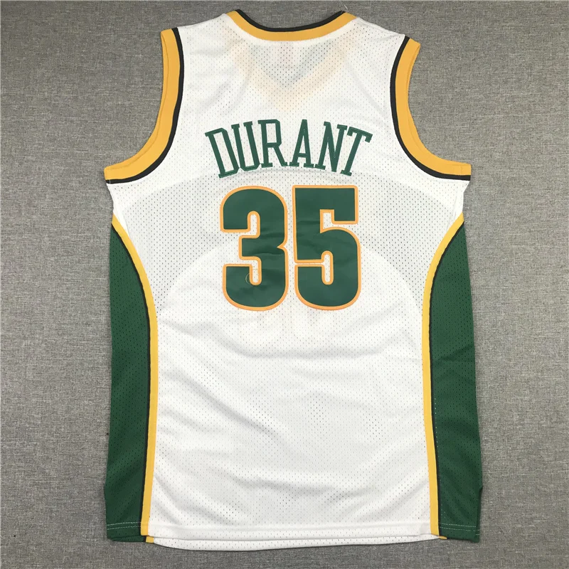 Mitchell Ness NBA Seattle SuperSonics Basketball jersey 35 Retro White