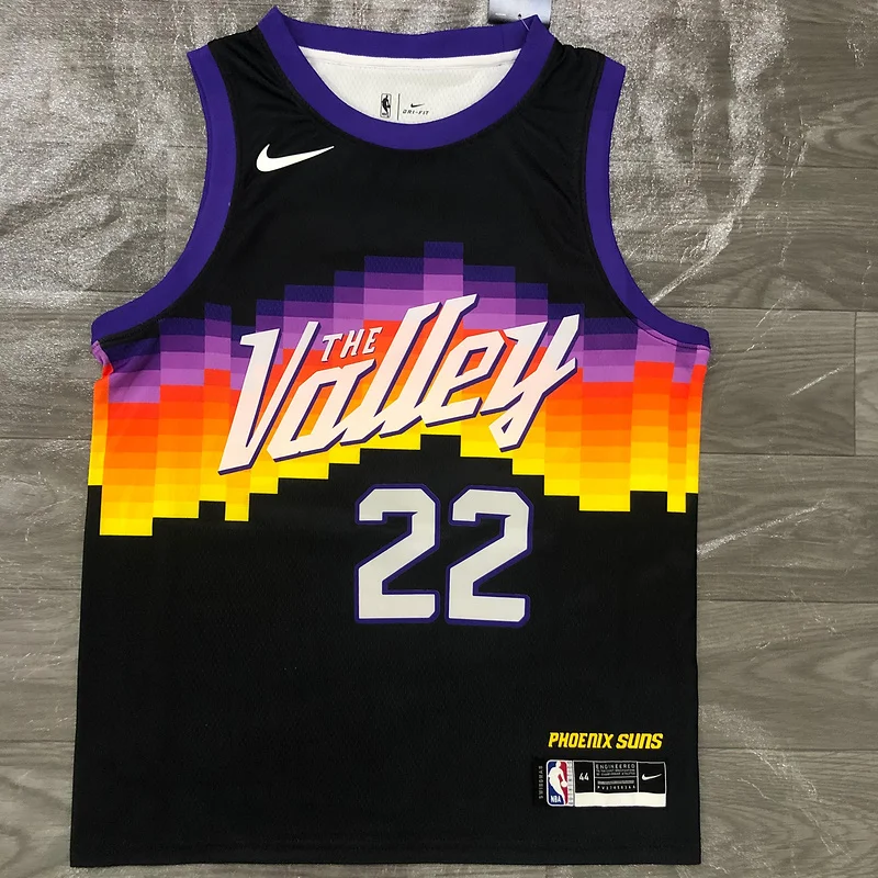 2021 Season NBA Phoenix Suns Basketball jersey city version #22 AYTON