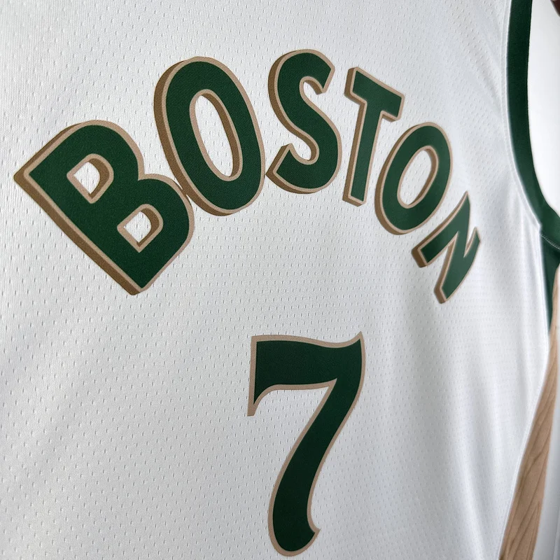 2024 Season NBA Boston Celtics Basketball Jersey city version #7 BROWN