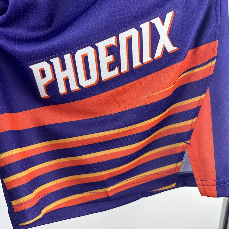 2024 Season NBA Phoenix Suns Basketball Aawy Purple Shorts