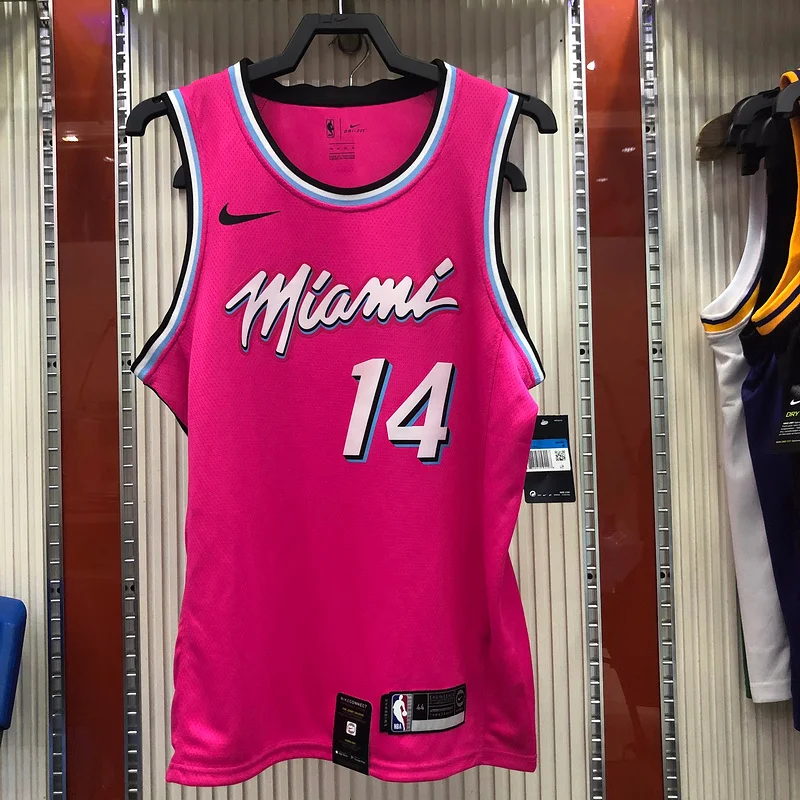 NBA Miami Heat basketball jersey round neck Pink #14 HERRO