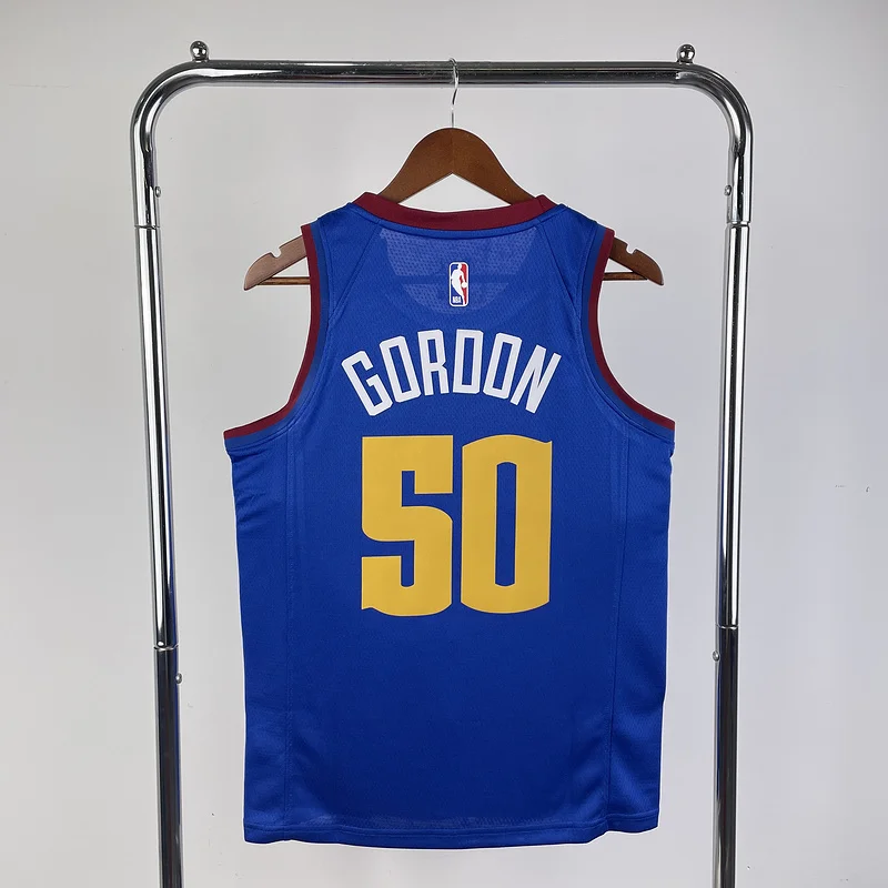 2021 Season NBA Denver Nuggets Basketball jersey trapeze limited #50 GORDON