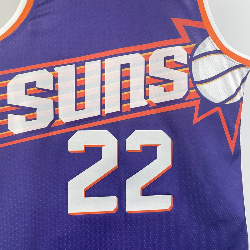 2024 Season NBA Phoenix Suns Basketball jersey Aawy Purple #22 AYTON