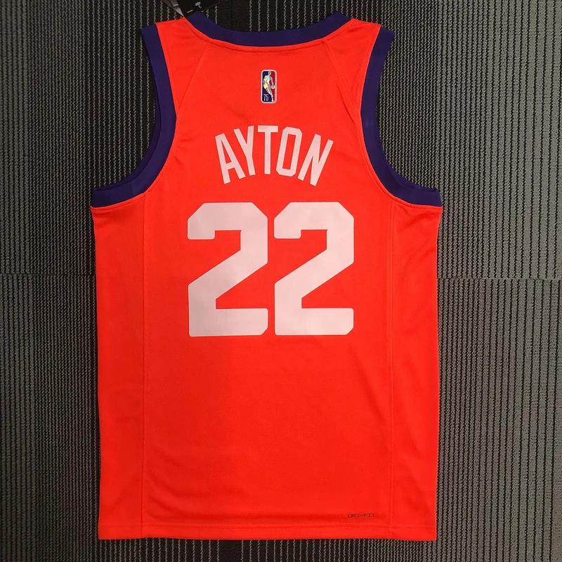 NBA Phoenix Suns Basketball jersey trapeze limited Orange #22 AYTON