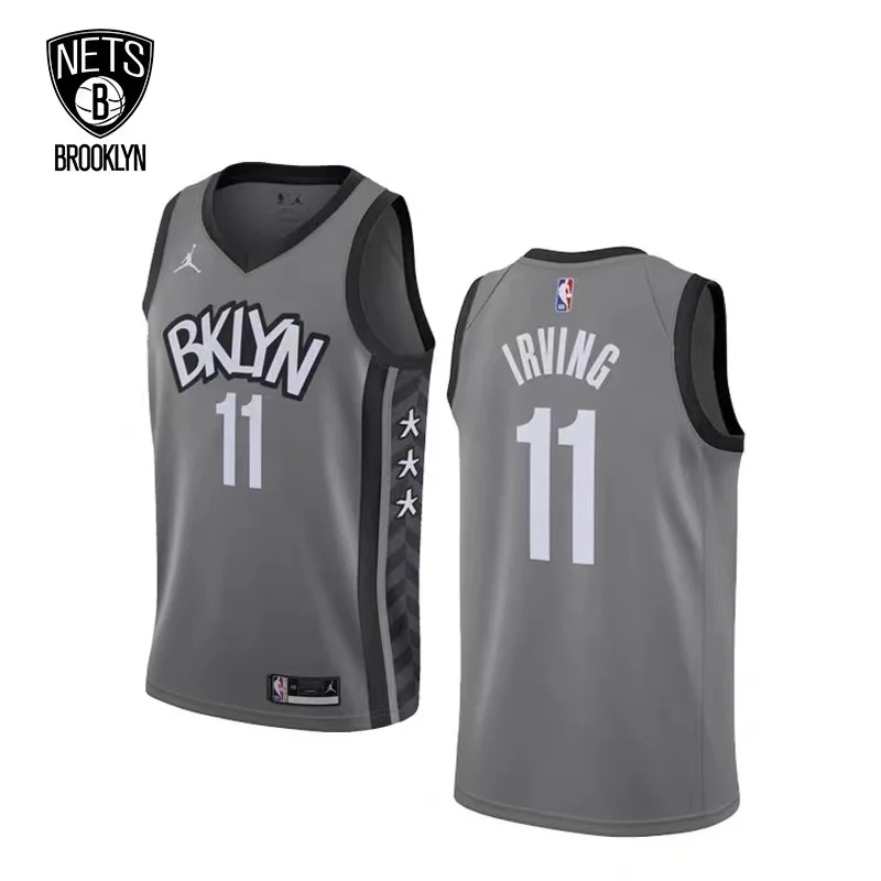 2021 Season Brooklyn Nets Basketball jersey JORDAN Theme gray #11 IRVING