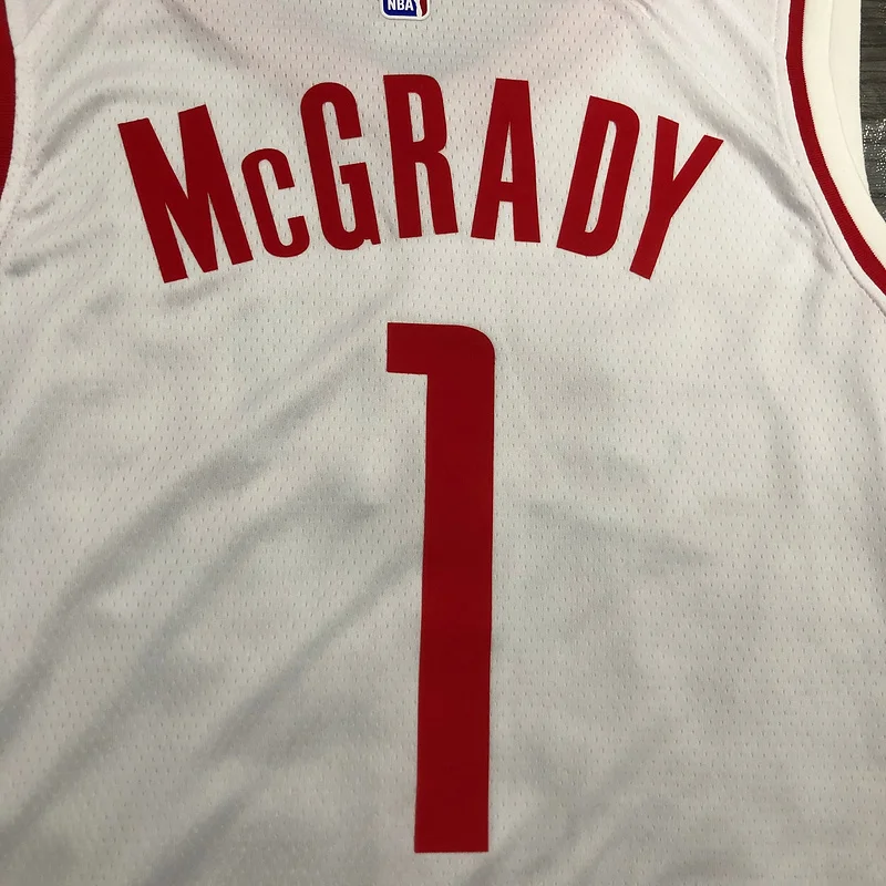 2021 Houston Rockets Basketball Jersey White #1 McGRADY