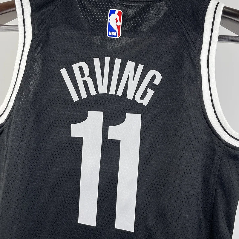 Youth kids Basketball Jersey Brooklyn Nets Black #11 IRVING