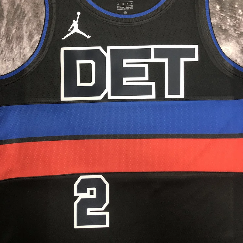 2023 Detroit Pistons Basketball Jersey trapeze limited #2CUNNINGHAM