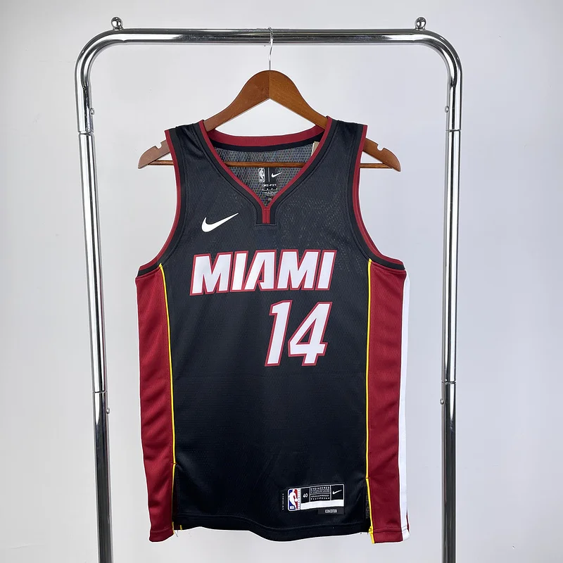 2023 Season NBA Miami Heat basketball jersey V-neck Black #14 HERRO