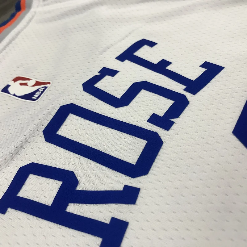 New York Knicks Basketball Jersey White #4 ROSE