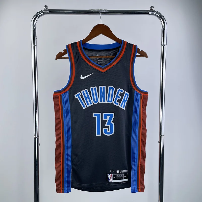 2023 NBA Oklahoma City Thunder Basketball Jersey city version #13 GEORGE