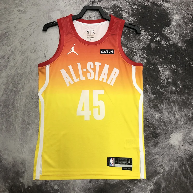 2023 All-Star Cleveland Cavaliers Basketball Jersey Yellow #45 MITCHELL