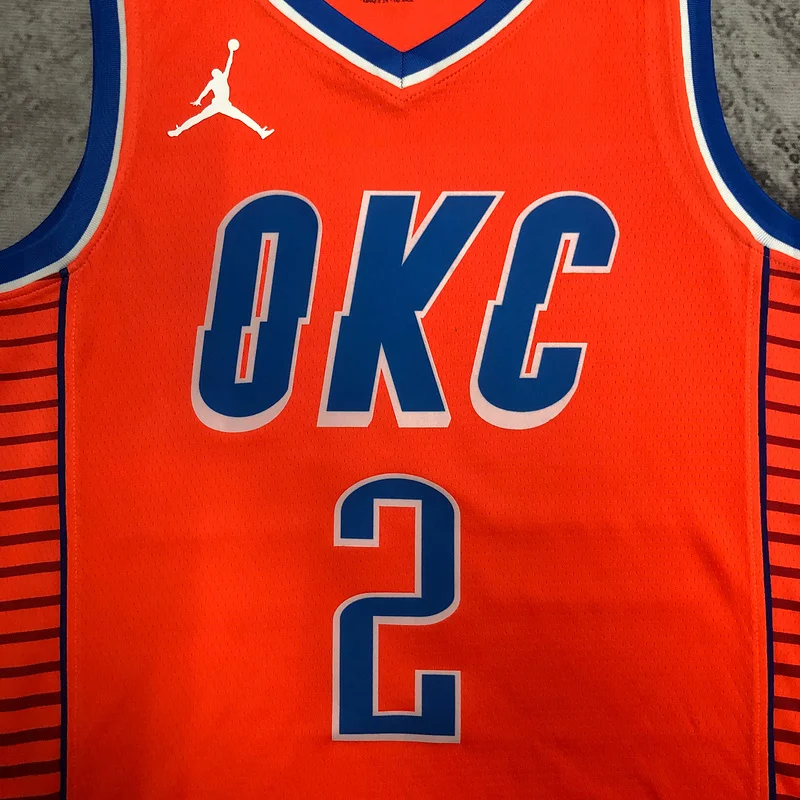 NBA Oklahoma City Thunder Basketball Jersey trapeze limited #2 GILGEOUS ALEXANDER