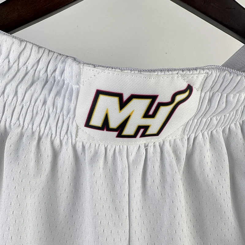 NBA Miami Heat basketball jersey Home White Shorts