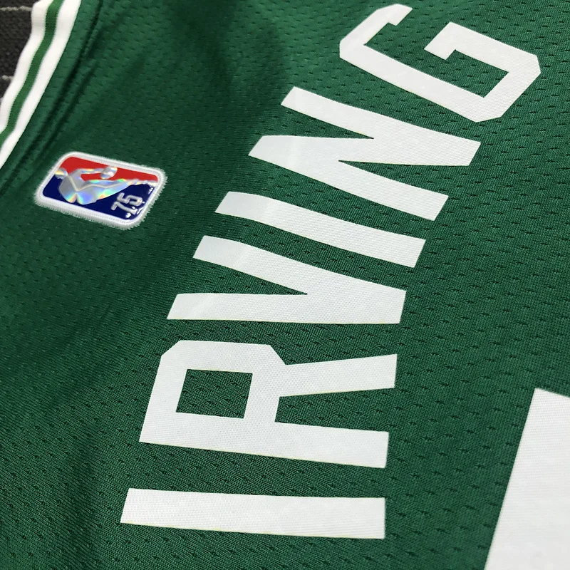 75th anniversary NBA Boston Celtics Basketball Jersey Green #11 IRVING