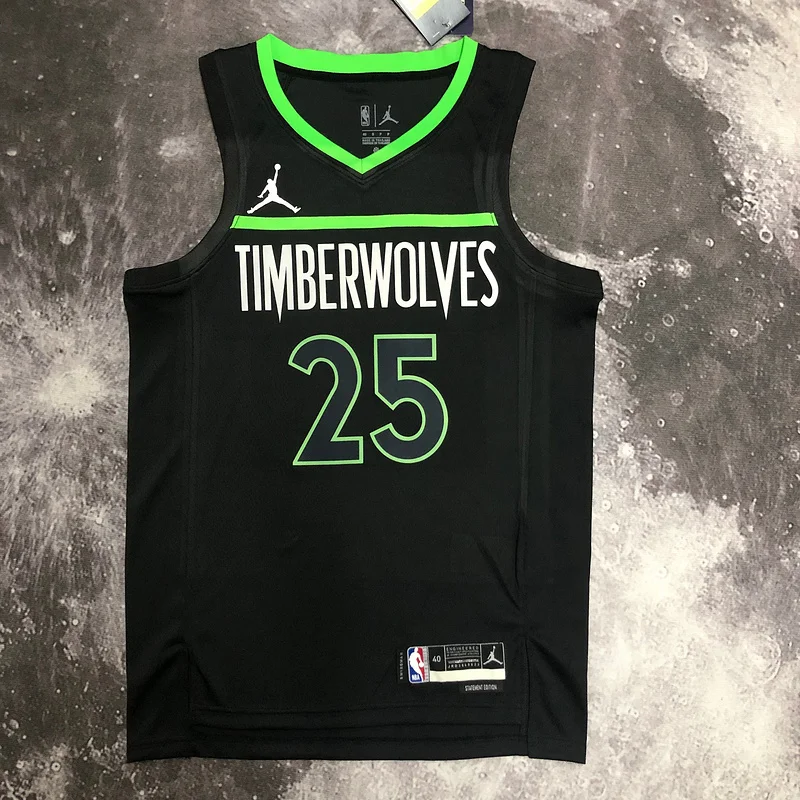 2023 Minnesota Timberwolves Basketball Jersey trapeze limited #25 ROSE