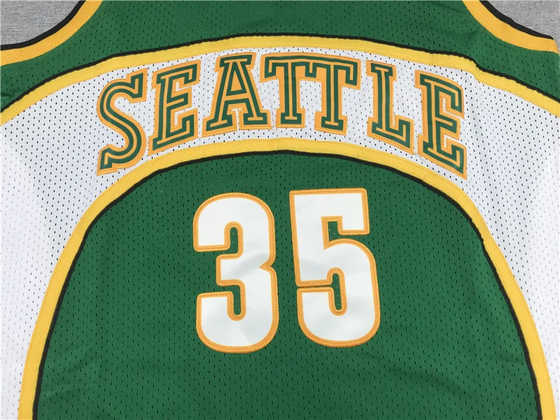 Mitchell Ness NBA Seattle SuperSonics Basketball jersey 35 Retro Green