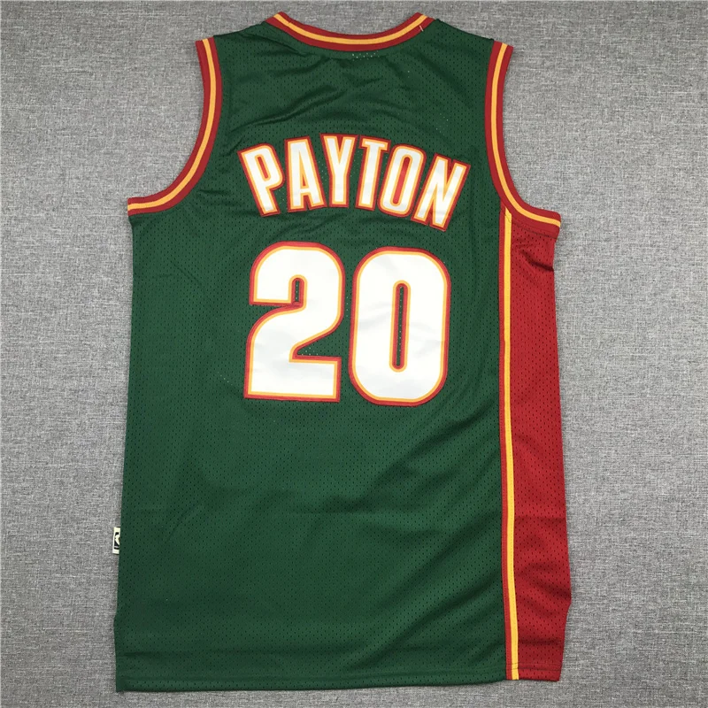 NBA Seattle SuperSonics Basketball jersey 20 Green red