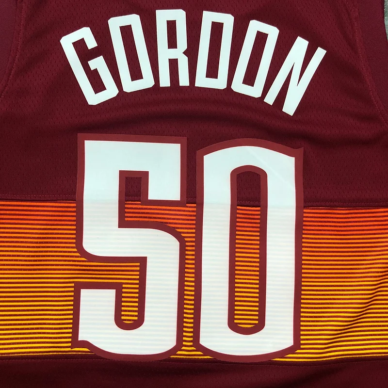 2021 Season NBA Denver Nuggets Basketball jersey city version #50 GORDON