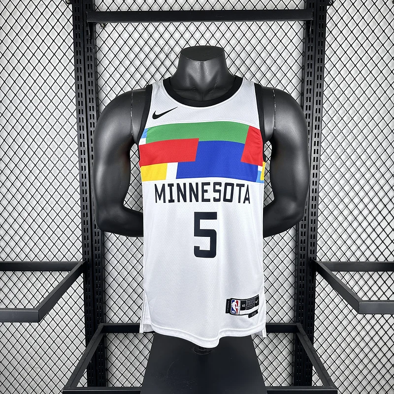 2023 Minnesota Timberwolves Basketball Jersey city version #5 EDWARDS