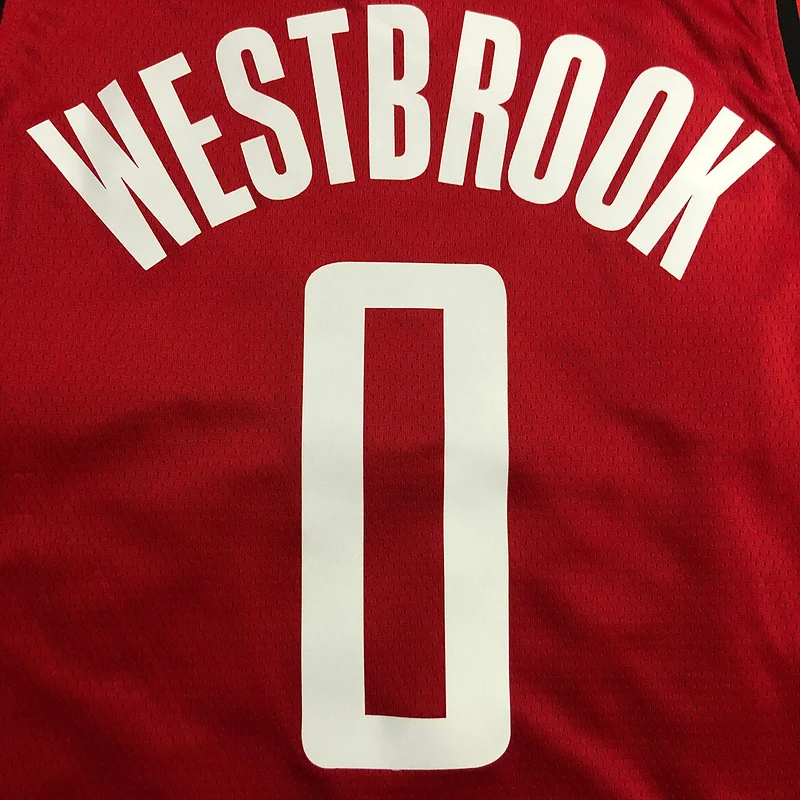 2021 Houston Rockets Basketball Jersey Red #0 WESTBROOK