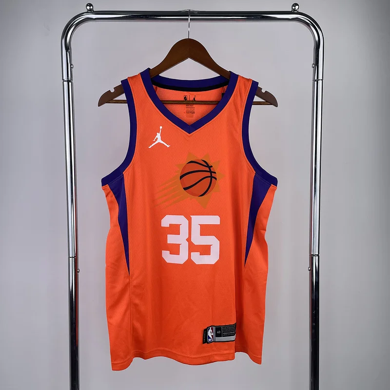 NBA Phoenix Suns Basketball jersey trapeze limited Orange #35 DURANT