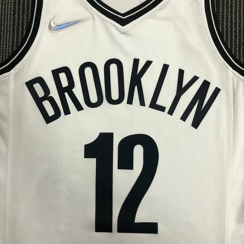 75th anniversary Brooklyn Nets Basketball jersey White #12 HARRIS