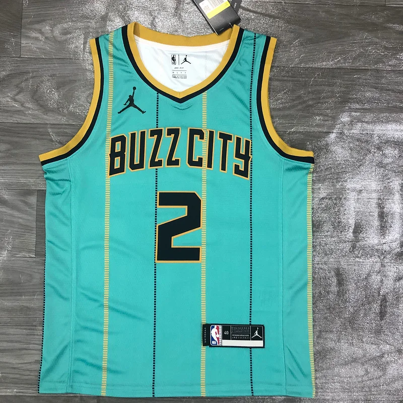 2021 Charlotte Hornets Basketball Jersey  city version #2  BALL