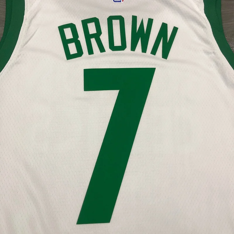 2021 Season NBA Boston Celtics Basketball Jersey city version #7 BROWN