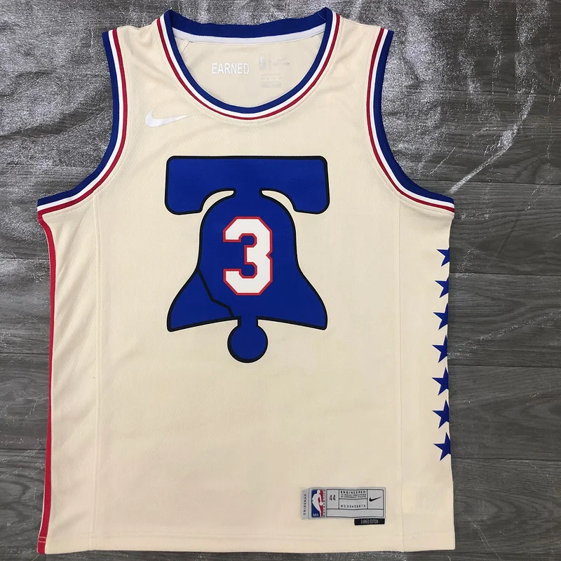 2021 Season NBA Philadelphia 76ers Basketball Jersey Bonus edition #3 IVERSON