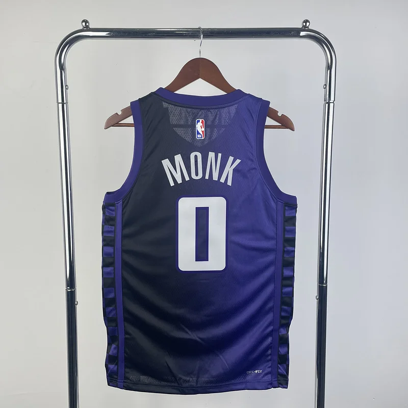 2024 Sacramento Kings Basketball Jersey trapeze limited #0 MONK