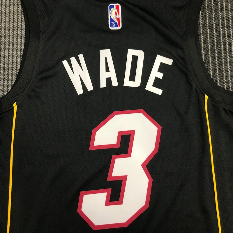 2022 Season NBA Miami Heat basketball jersey city version #3 WADE