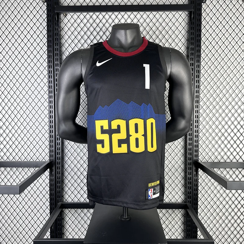 2024 Season NBA Denver Nuggets Basketball jersey city version #1 PORTER JR