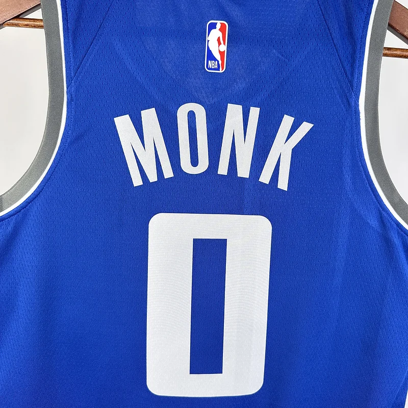 2024 Sacramento Kings Basketball Jersey city version #0 MONK