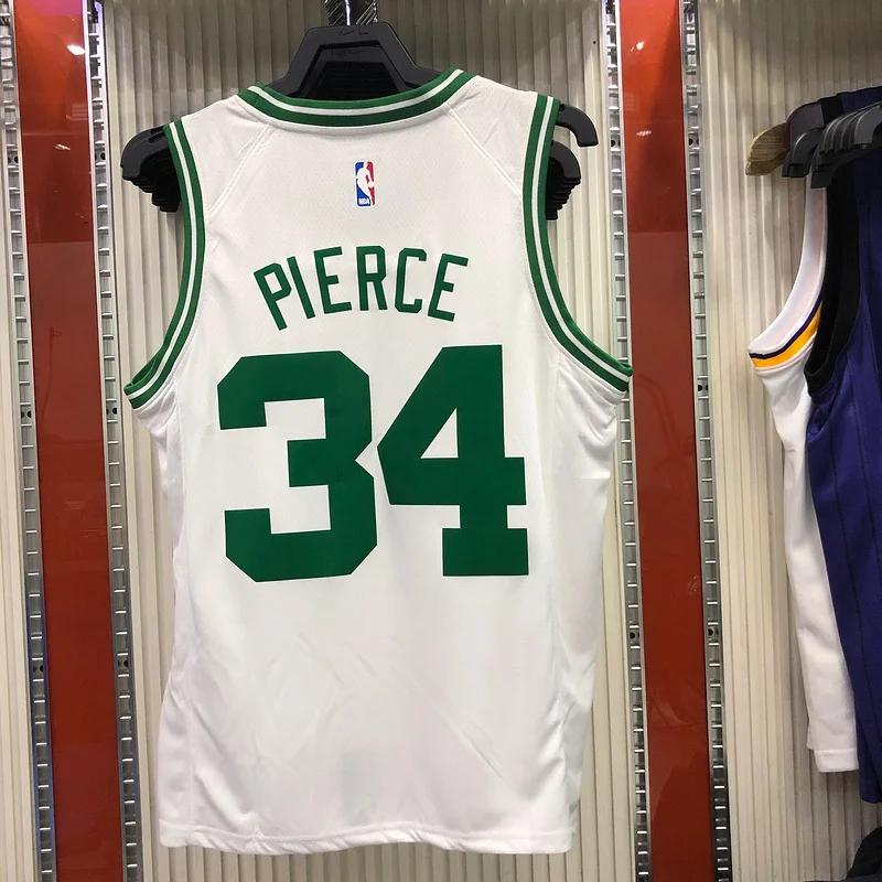 NBA Boston Celtics Basketball Jersey Retro White #34 PIERCE