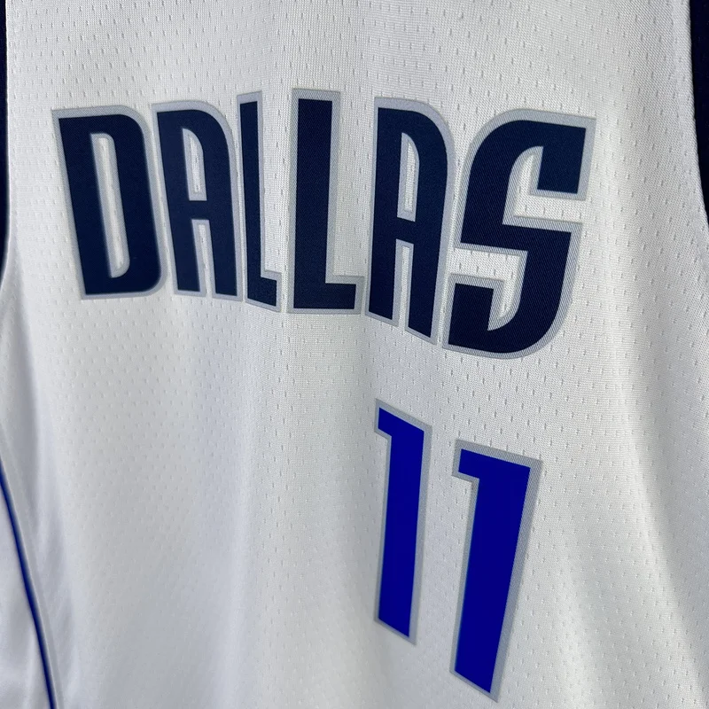 Youth kids Basketball Jersey Dallas Mavericks White #11 IRVING