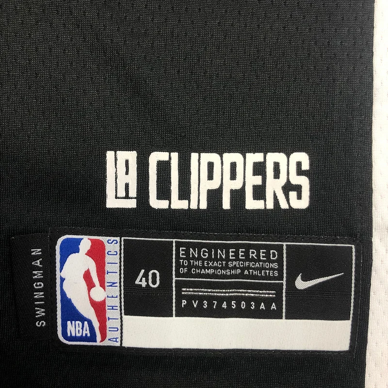 2021 Season NBA Los Angeles Clippers Basketball jersey  city version   Latin   Black  #2  LEONARD