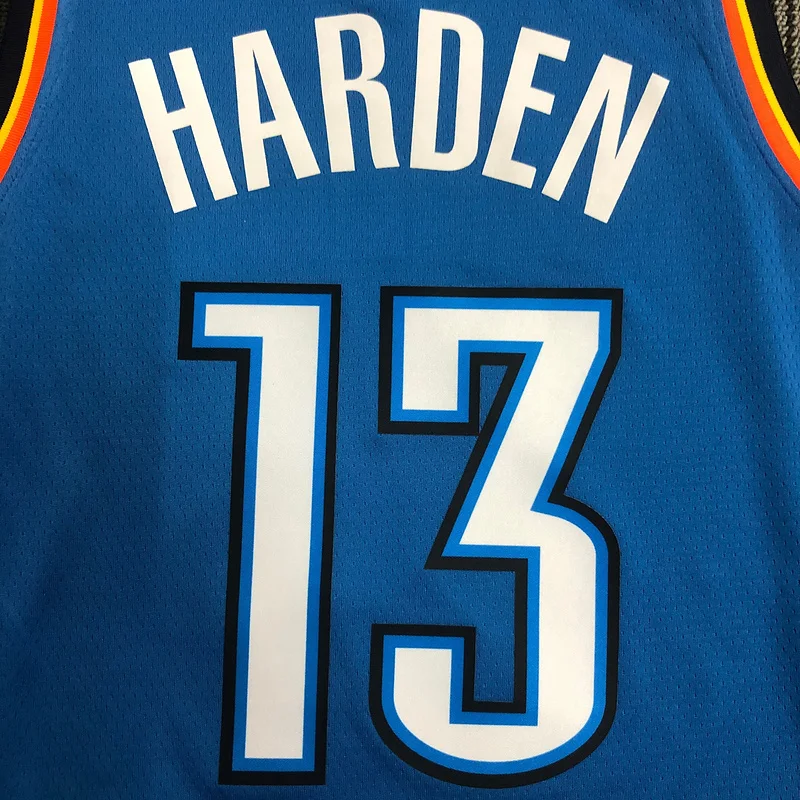 NBA Oklahoma City Thunder Basketball Jersey Blue #13 HARDEN