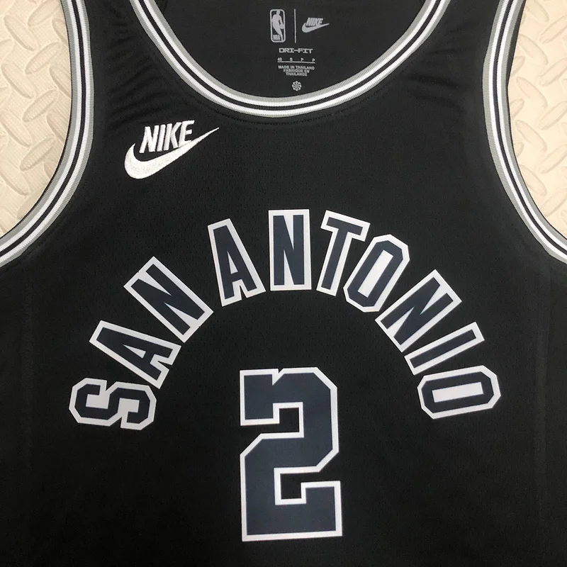 2023 San Antonio Spurs Basketball Jersey Retro #2 LEONARD