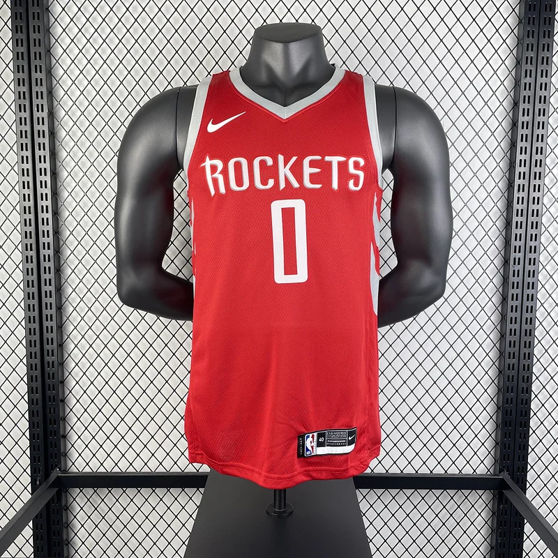 2019 Houston Rockets Basketball Jersey Aawy Red #0 WESTBROOK