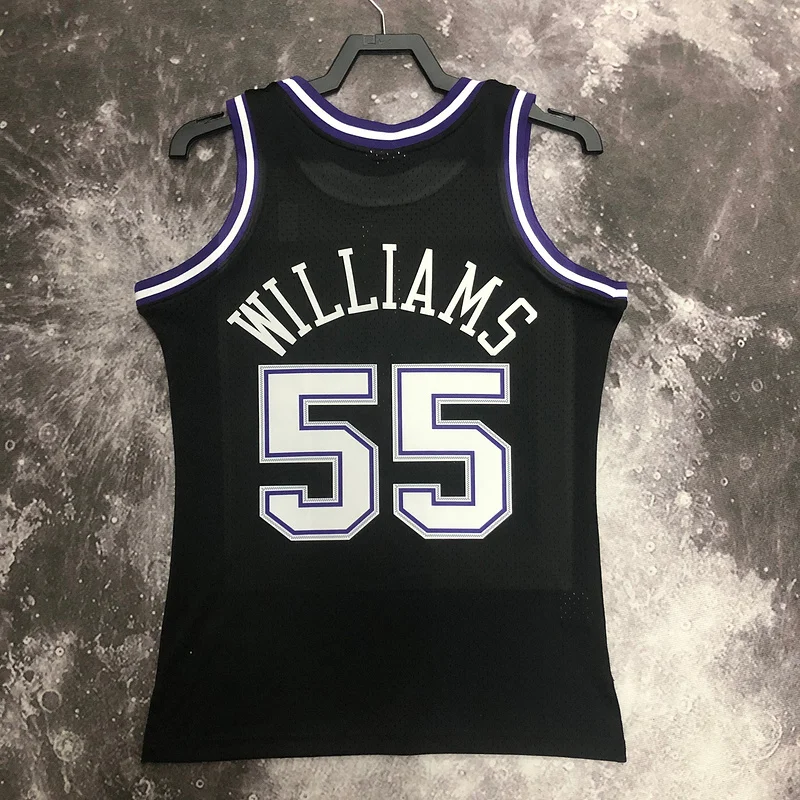 Mitchell Ness Hot Print Retro Sacramento Kings Basketball Jersey 2001 #55 WILLIAMS