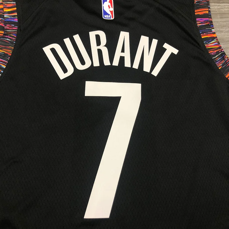 2020 Season Brooklyn Nets Basketball jersey city version Camouflage Black #7 DURANT