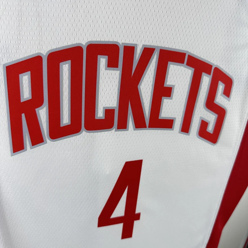 2023 Houston Rockets Basketball Jersey Home White #4 GREEN