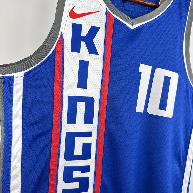 2024 Sacramento Kings Basketball Jersey city version #10 SABONIS