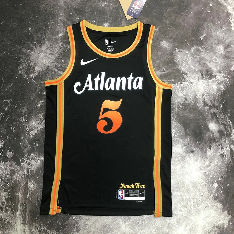 2023 Season NBA Atlanta Hawks Basketball Jersey city version #5  MURRAY