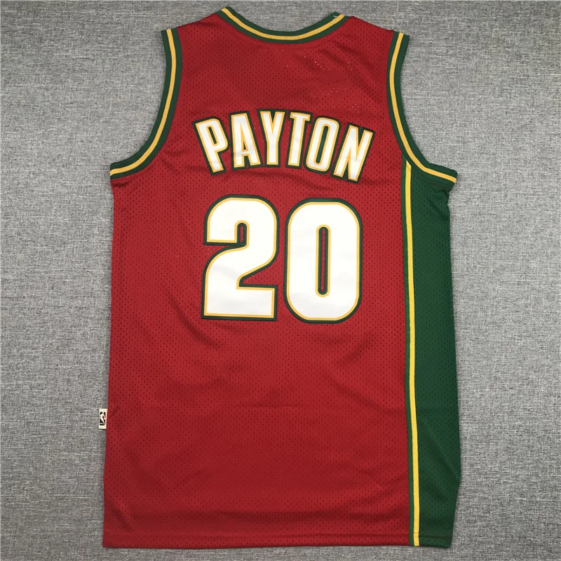 NBA Seattle SuperSonics Basketball jersey 20 Retro red